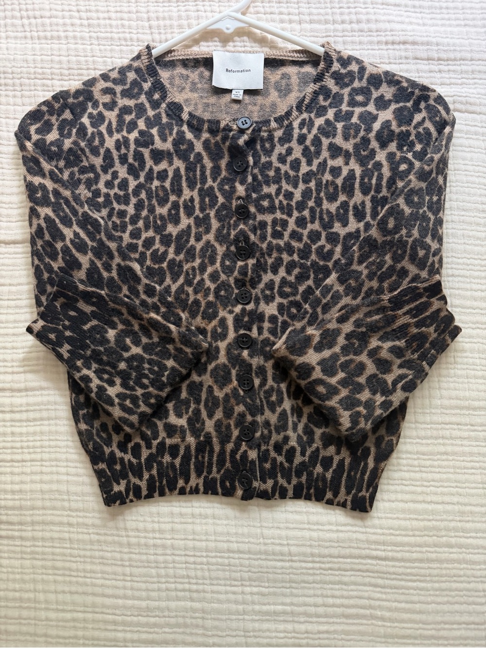 Reformation Bernadette Crew Cardigan